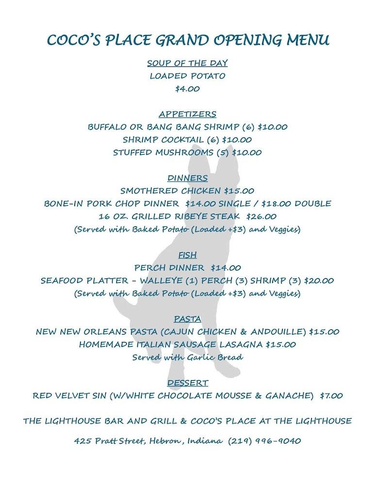 Lighthouse Inc Menu image 3